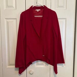 Red CAbi cape Coat size M with beautiful styling